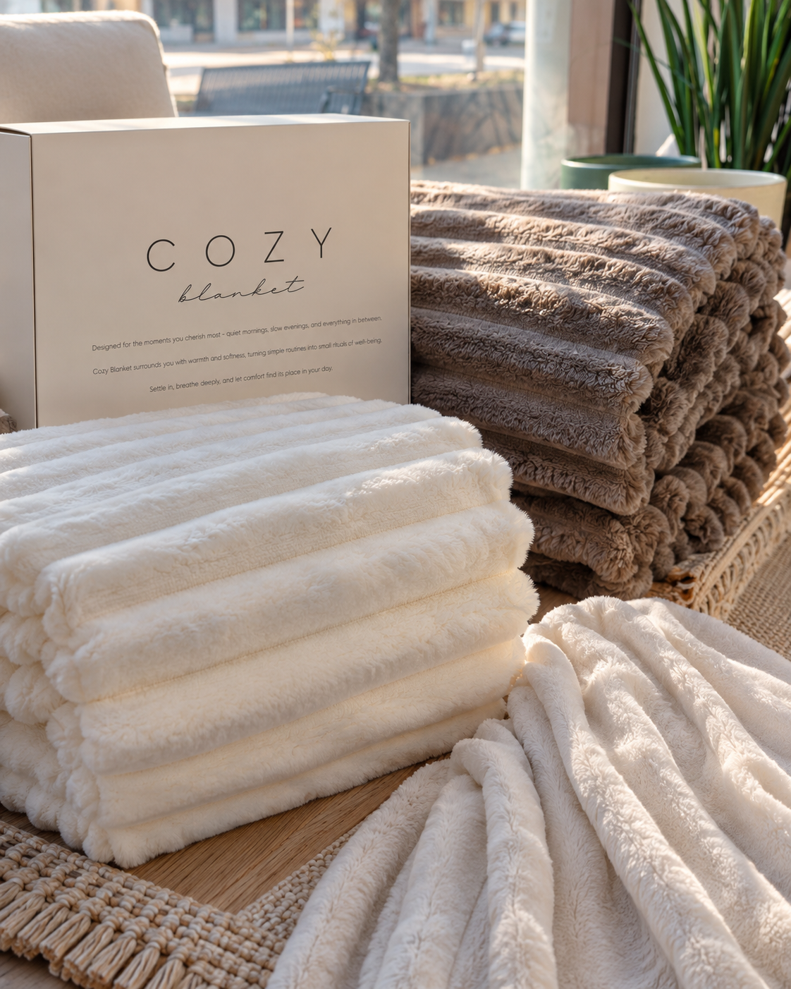 Cozy-torkkupeitot sisustuksessa
